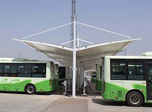 臨汾膜結構車棚【廠家案例】臨汾<font color='red'>膜結構停車棚</font>,張拉膜車棚