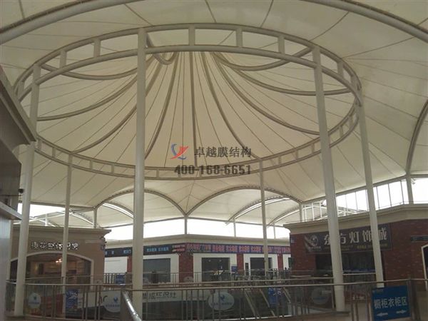 寶雞ETFE商業街走廊膜結構封閉【設計生產廠家】